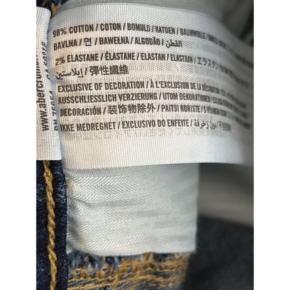 Abercrombie & Fitch High Rise Distressed Cutoff Jean Shorts Women’s 0 (25) - Picture 12 of 13